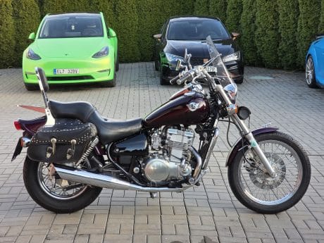 Na prodej Kawasaki EN 500, padací rám, brašny, plexi, opěrka