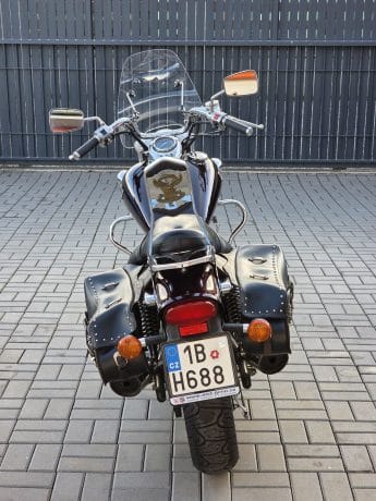 Na prodej Kawasaki EN 500, padací rám, brašny, plexi, opěrka