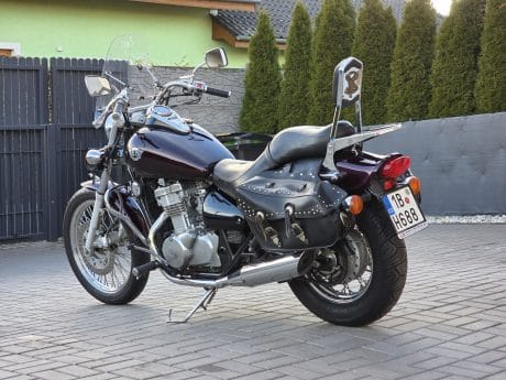 Na prodej Kawasaki EN 500, padací rám, brašny, plexi, opěrka